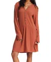 Billabong Always Lounging Midi Dress In Cinnamon In Brown