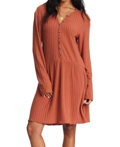 Billabong Always Lounging Midi Dress In Cinnamon In Brown
