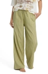 Billabong Another Wave Drawstring Cotton Blend Pant In Cedar