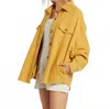 Billabong Any Time Shacket In Wild Honey In Yellow