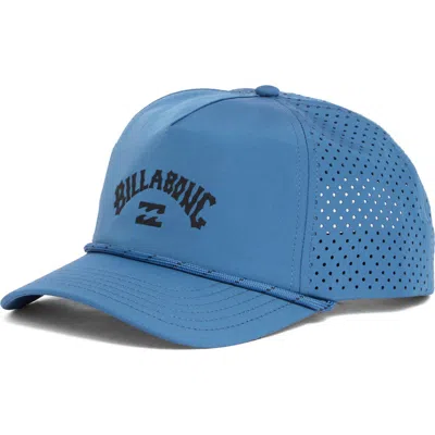 Billabong Arch Logo Adjustable Snapback Hat In Blue
