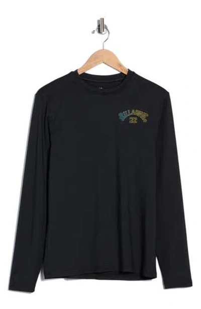 Billabong Arch Wave Long Sleeve T-shirt In Black