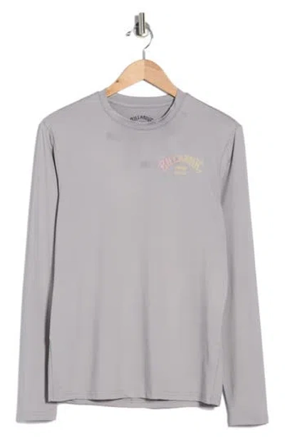 Billabong Arch Wave Long Sleeve T-shirt In Gray