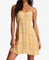 Billabong As If Dress In Multi In Orange