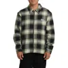Billabong Bad Dog Boxy Fit Gradient Check Zip-up Shacket In Multi