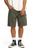 Billabong Bad Dog Denim Shorts In Green