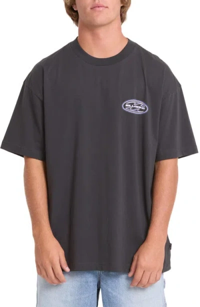 Billabong Bad Dog Graphic Tee In Blue