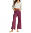 Billabong Be Free Corduroy Pants In Blackberry In Pink