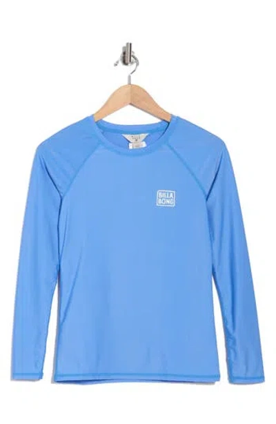 Billabong Beach Babe Long Sleeve Rashguard Top In Blue