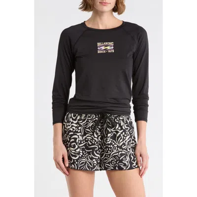 Billabong Beach Babe Rashguard Top In Black