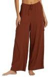 Billabong Juniors' Beach Babe High-rise Cargo Pants In Toasted Coconut