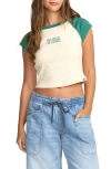 Billabong Beach Club Babe Crop T-shirt In Multi