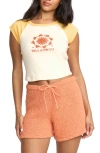 Billabong Beach Club Babe Crop T-shirt In White