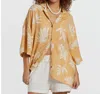 Billabong Beachside Oversize Button-up Shirt In Multi