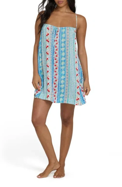 Billabong Beach Song Cover-up Shift Dress In Blue