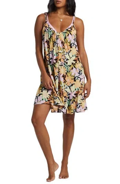Billabong Beach Vibes Floral Cover-up Dress In Pattern