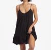 Billabong Beach Vibes Mini Dress In Black Pebble In Black