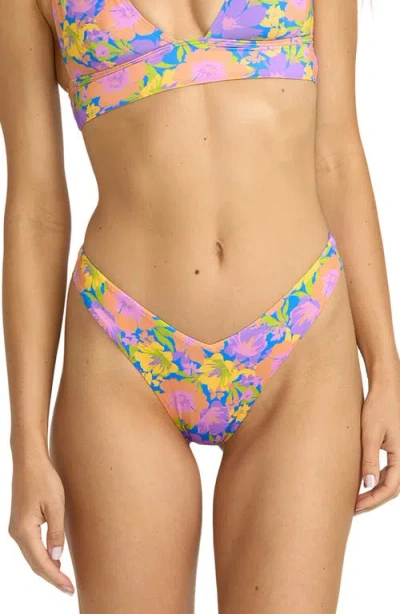 Billabong Beat The Heat V-cut Hike Bikini Bottoms In Multi