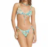 Billabong Bella Costa Cara Bralette Bikini Top In Multi In Multi