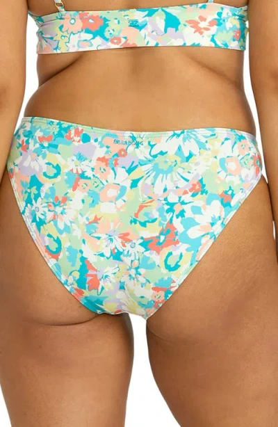 Billabong Bella Costa Lowrider Bikini Bottoms In Blue Multi