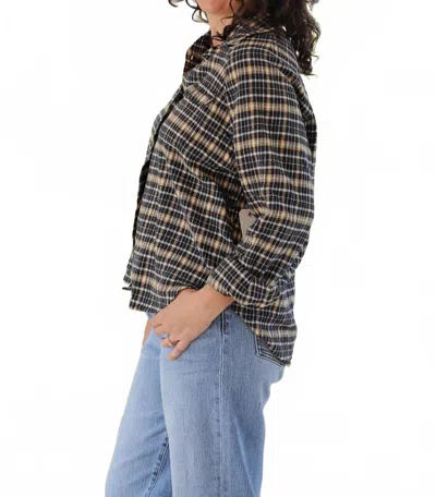 Billabong Best Time Button Down Flannel Shirt In Hemp 2