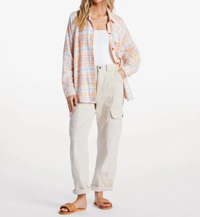 Billabong Best Time Flannel Shirt In Salt Crystal