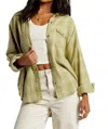 Billabong Best Time Oversize Plaid Cotton Flannel Shirt In Green
