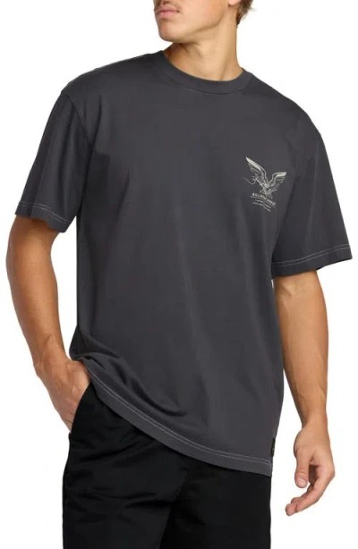 Billabong Bird Of Prey Oversize Cotton Graphic T-shirt In Black