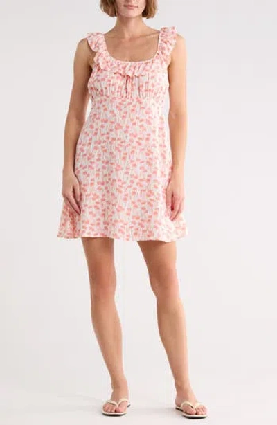 Billabong Blossom Minidress In Orange