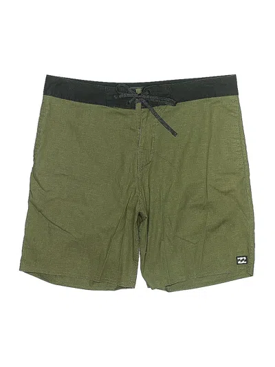 Pre-owned Billabong Board Shorts In Green