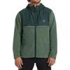 Billabong Boundary Lite Front Zip Fleece Hoodie In Slate Blue