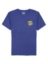 Billabong Boy's Crayonwave 3d T-shirt In Royal Blue