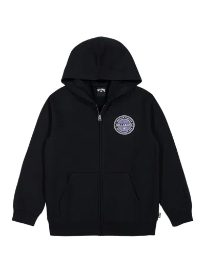 Billabong Kids' Boy's Logo Fleece Hoodie In Black
