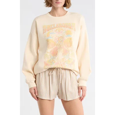 Billabong Boyfriend Crewneck Sweatshirt In Neutral