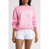 Billabong Boyfriends Back Sweatshirt In Bright Pink