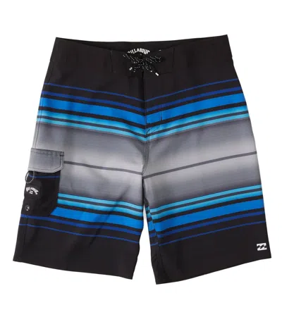 Billabong Kids' Boys All Day Stripe Pro Boardshort In Black