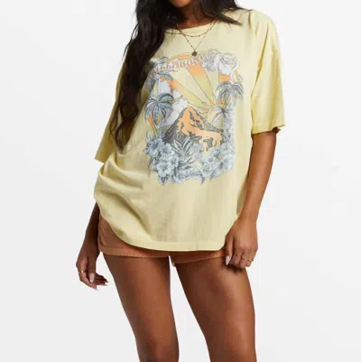 Billabong Break Of The Day Graphic T-shirt In Yellow