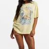 Billabong Break Of The Day Graphic T-shirt In Yellow