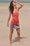 Billabong Bright Bloom Printed Strapless Mini Dress In Hibiscus, Women's At Urban Outfitters