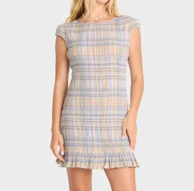 Billabong Bright Side Mini Dress In Twilight Blue In Multi