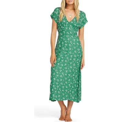 Billabong Bright Skies Midi Dress In Island Green