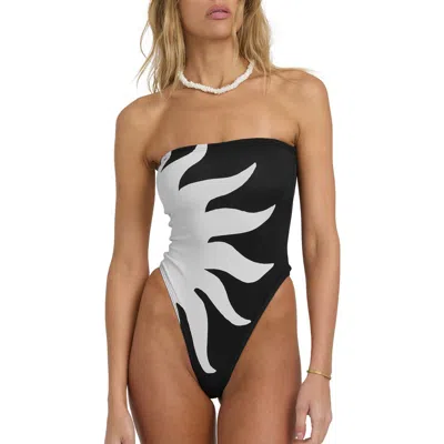 Billabong By My Side Tully High Leg One-piece Swimsuit In Multi