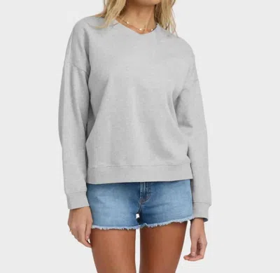 Billabong Cambridge V-neck Sweatshirt In Grey In Gray