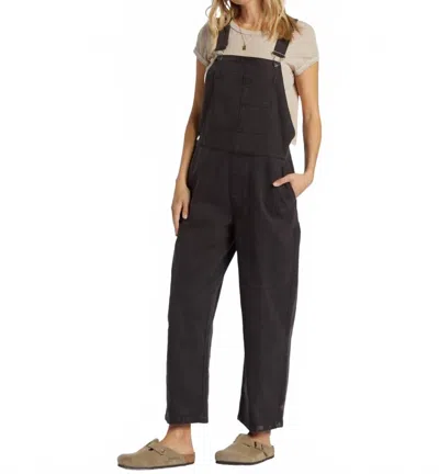 Billabong Canyon Overall In Black Sands In Multi