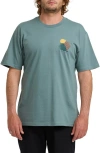Billabong Canyons Regular Graphic T-shirt In Green