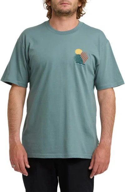 Billabong Canyons Regular Graphic T-shirt In Green