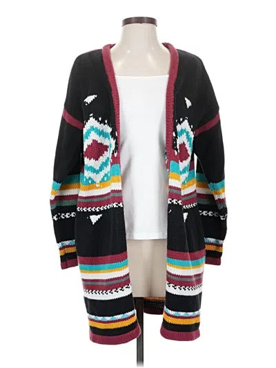 Pre-owned Billabong Cardigan Sweater In Black