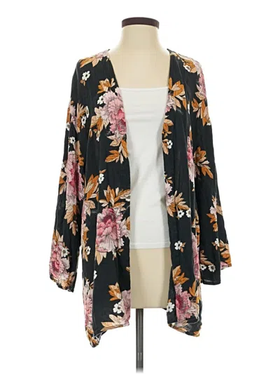Pre-owned Billabong Cardigan Sweater In Black