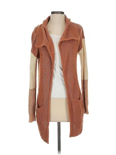 Pre-owned Billabong Cardigan Sweater In Brown