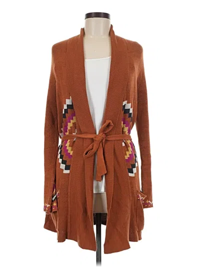 Pre-owned Billabong Cardigan Sweater In Brown